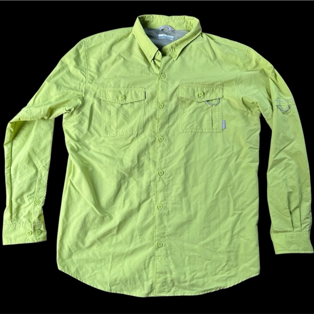 ⭐️Columbia Glen Meadows UPCYCLED Long Sleeve Button Up Shirt XL MOANA’s MAUI⭐️
